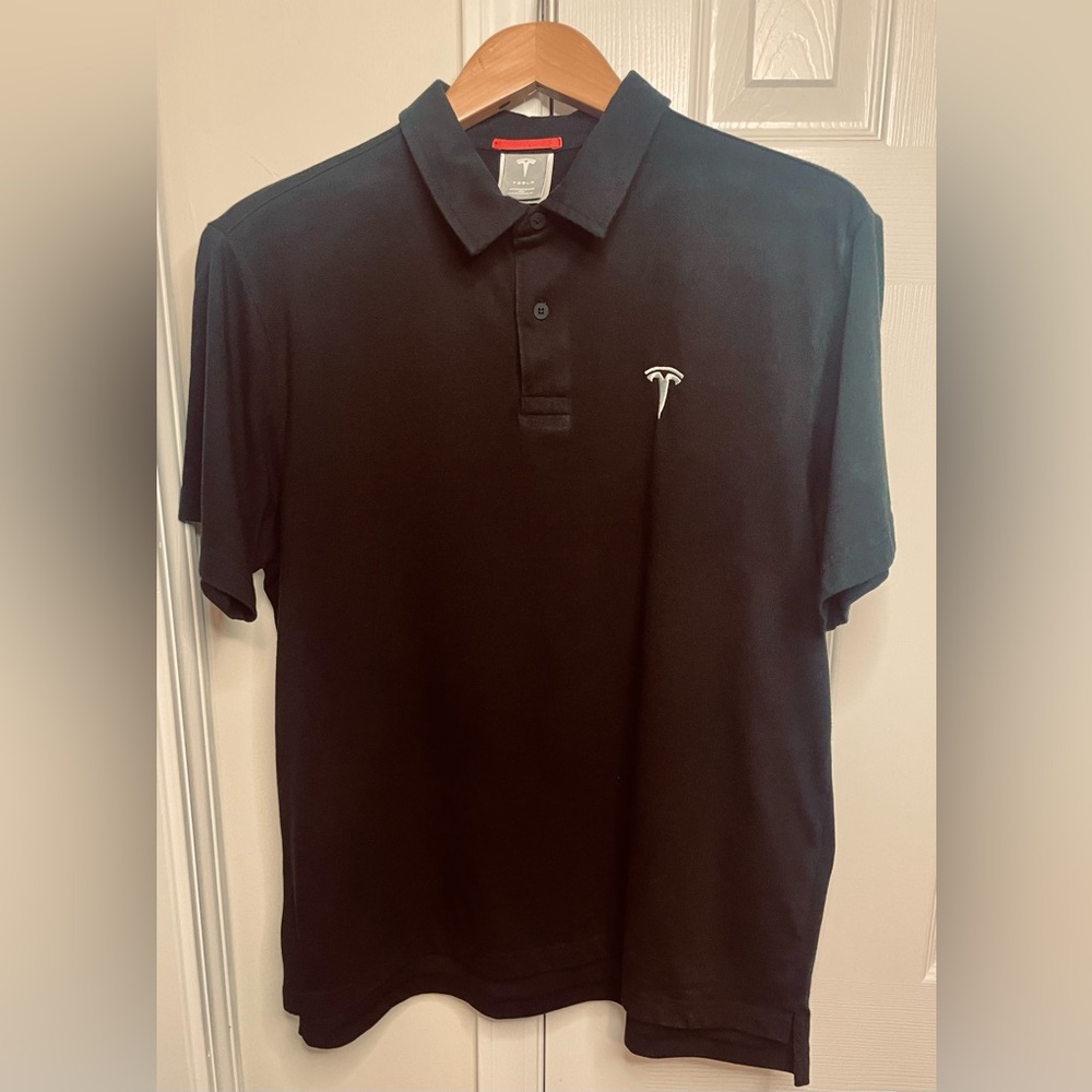 Tesla Classic Black (L) Polo Shirt